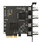 XT-XINTE 4 Channel SDI Capture Card 1080P 60FPS PCI-Express x4 Capture Card for Game Meeting Live Broadcast Streaming