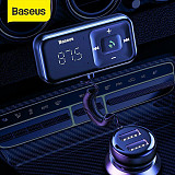 Baseus New Wireless FM Transmitter Bluetooth 5.0 Receiver USB Car Charger MP3 Player