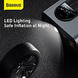 Baseus New LED Electric Air Compressor Car Tire Inflator Portable Ball Pressure Pump Portable