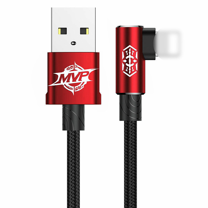Baseus New MVP Elbow USB Cable Fast Charging Charger Date Line Cable For iPhone11 Pro X Xs