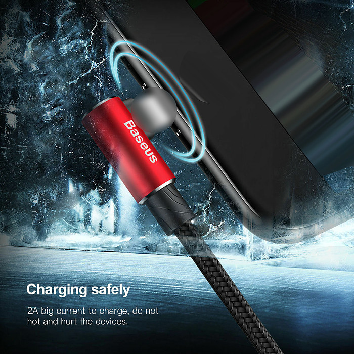 Baseus New MVP Elbow USB Cable Fast Charging Charger Date Line Cable For iPhone11 Pro X Xs