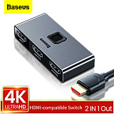 Baseus New HDMI Switcher 4K 60Hz Bi-Direction Audio Adapter for PS4 HDTV XBOX Switch