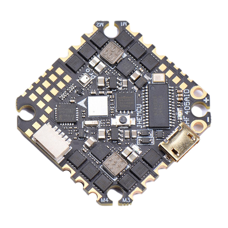 JMT GHF405AIO-HD 40A AIO Flight Controller F405 F4 Build-in OSD Blheli-S ESC 2-6S Lipo For RC FPV Toothpick Racing Drone