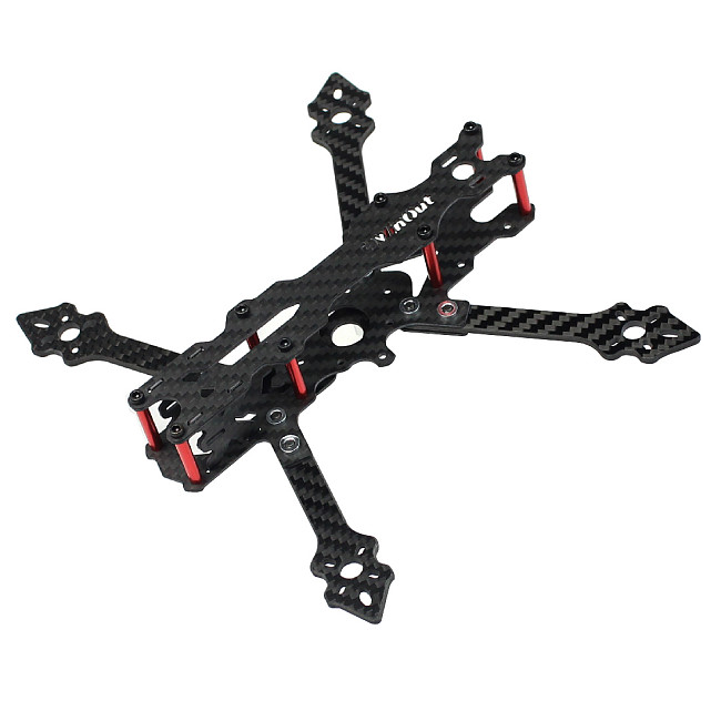 QWINOUT F4-V2 178mm Four-axis Drone FPV Racing Carbon Fiber Rack for 4inch Propelllers Quadcopter