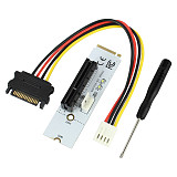 XT-XINTE for NGFF M.2 to PCI-E 4x 1x Slot Riser Card Adapter M2 to PCIE X4 X1 Converter For Bitcoin Litecoin Miner Mining