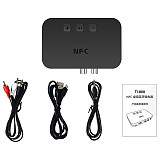 XT-XINTE Bluetooth 5.0 Receiver NFC A2DP RCA AUX 3.5MM Jack USB Wireless Adapter Smart Play Stereo Audio for All BT Audio Devices