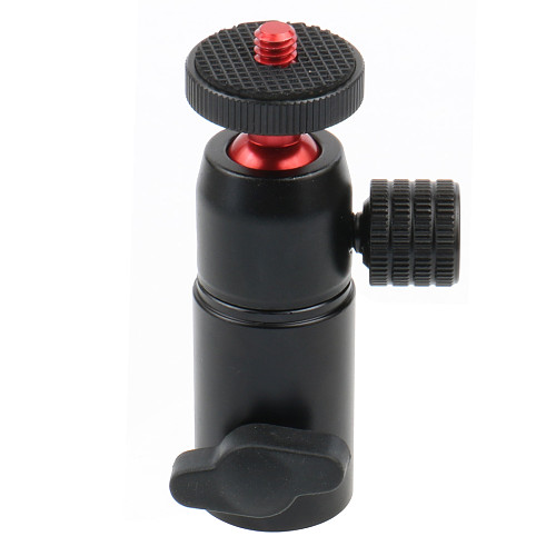 BGNing-Mini Aluminum Alloy Ball Head Metal Tripod Adapter with 1/4 Inch Screw for Mobile Phone Camera Light Support Flash Type B