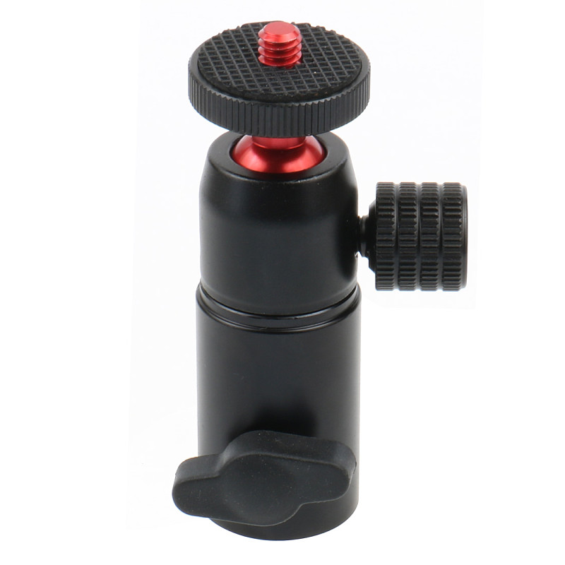 BGNing-Mini Aluminum Alloy Ball Head Metal Tripod Adapter with 1/4 Inch Screw for Mobile Phone Camera Light Support Flash Type B