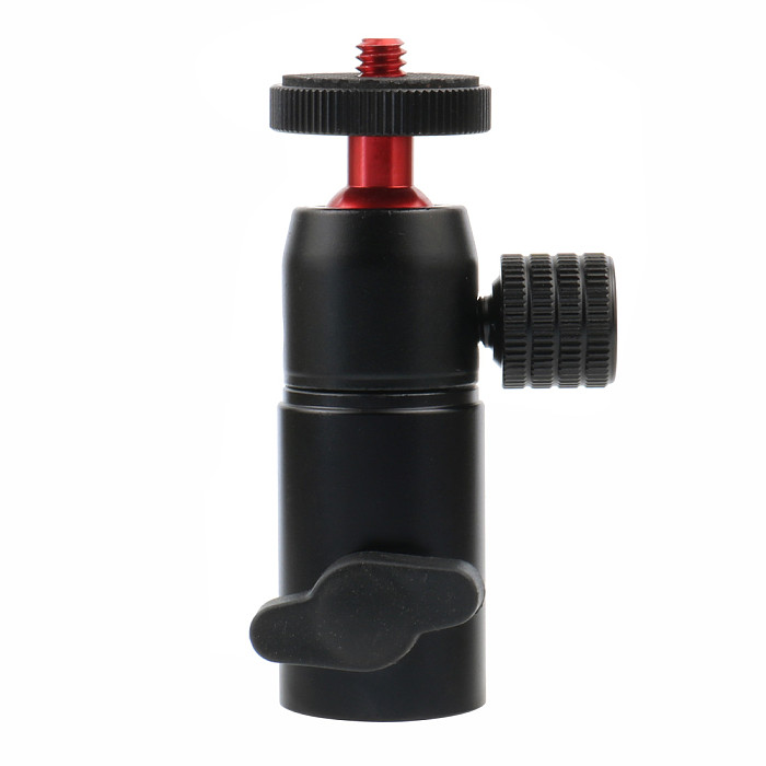 BGNing-Mini Aluminum Alloy Ball Head Metal Tripod Adapter with 1/4 Inch Screw for Mobile Phone Camera Light Support Flash Type B