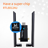 XT-XINTE USB WiFi Antenna Adapter Free Controller AC1200Mbps Wireless Wifi Adapter USB3.0 Network Card IEEE 802.11AC Dual Band 2.4G / 5.8G