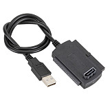 XT-XINTE SATA PATA IDE Drive to USB 2.0 Converter Adapter Cable for 2.5  3.5  HDD Hard Drive with External AC Power Adapter