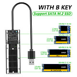 XT-XINTE M2 SSD CASE SATA Chassis M.2 To USB 3.0/Type-C Gen1 SSD Adapter for NGFF PCIE SATA B+M/B-KEY SSD Disk Box M.2 SSD CASE