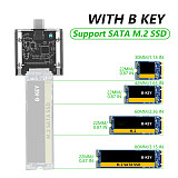 XT-XINTE M2 SSD CASE SATA Chassis M.2 To USB 3.0/Type-C Gen1 SSD Adapter for NGFF PCIE SATA B+M/B-KEY SSD Disk Box M.2 SSD CASE