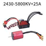 Surpass Hobby 2430 5800KV Brushless Motor + 25A Brushless Speed Controller ESC Combo Waterproof For Traxxas HSP Tamiya Axial 1/18 & 1/16 RC Car