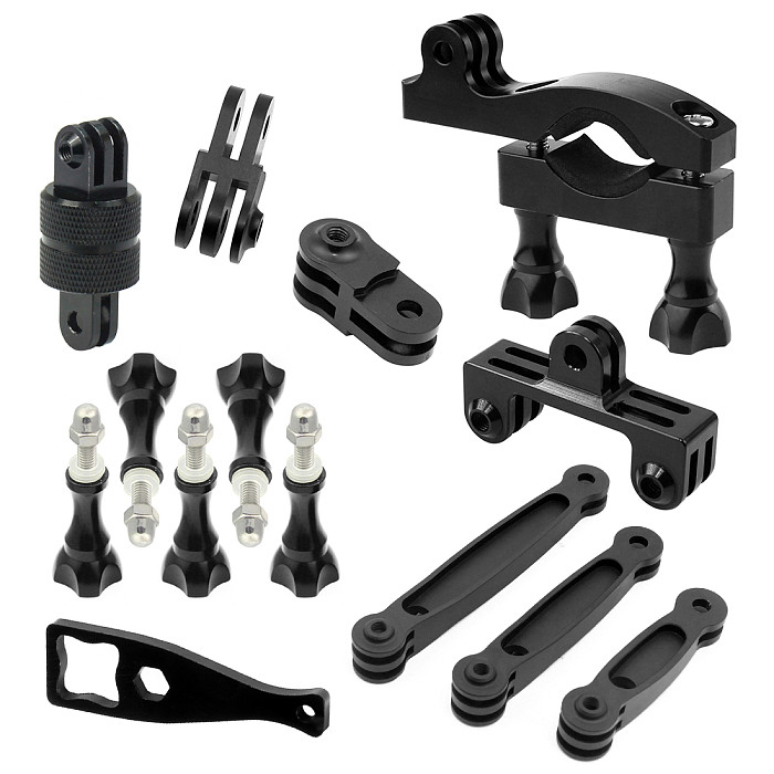 Adjustable Bicycle Clip Set Conversion Expansion Bracket for Gopro xiaoyi SJ4000 Gitup Action Camera