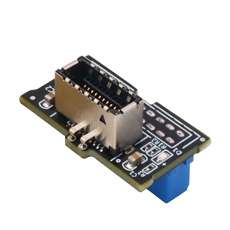 XT-XINTE Upgrade Vertical Version USB 3.1 Front Panel Key Plug-A Type E To USB 3.0 20Pin Male Connector Motherboard Extension Adapter