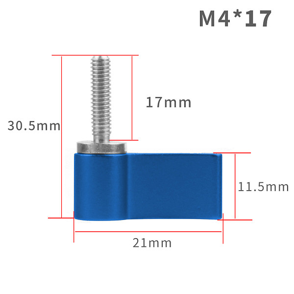 BGNing M4*17 Iron Galvanized Single Wing Hand Expansion Screw For GoPro7/8/MAX GoPro Full Series/DJI/SLR Camera