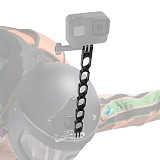BGNing 220mm 160mm 100mm Aluminum Metal Extension Rod Helmet Mount Extension Arm Bracket Holder Stabilizer for Insta360 ONE R/GOPRO9/8/MAX GOPRO 4K Action Camera
