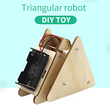FEICHAO DIY Wooden Electric Science Walking Robot Toy Model Kit Assembly Toys for Children Physics Experiment Educational Toys Gift