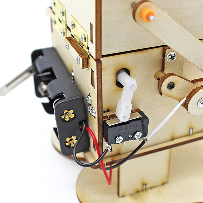 FEICHAO DIY Steam Toys Environmental Wood Model Swallow Coins Robot Puzzle Toy Technology Education Science Kids Toy Kit