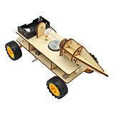 FEICHAO Wooden Electric Robot Car Miniature DIY Handmade Kids Science Experiment Toy for Children Gift