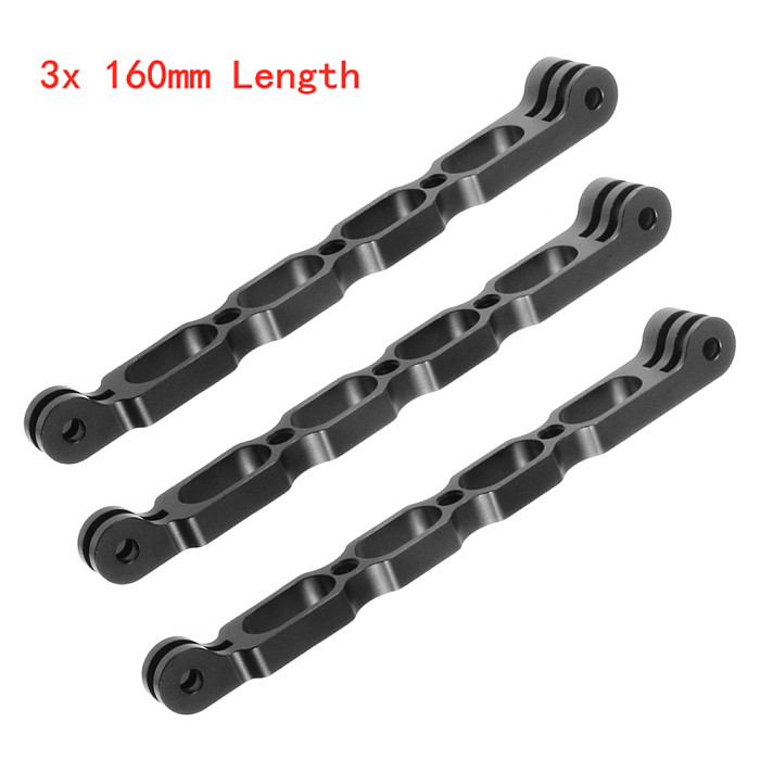 Feichao Aluminum Phone Selfie Handgrip Extension Arm Helmet Mounting Rod Bracket for GoPro13 for Insta360 One R X for Osmo Action Cameras