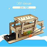 DIY Electric Wooden Sieve Model Student Technology Making Inventions Scientific Laboratory Equipment Science Educational Toys