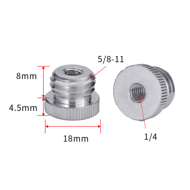 FEICHAO Male Screw Mount Aluminum Alloy Adapter Screw for Laser Level Meter Camera Tripod Adapter Screws