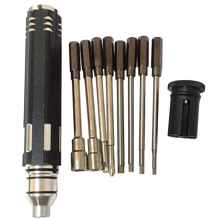 FEICHAO Hardware Repair Tools 8 in 1 Hex Screwdrivers Hex Screw driver Kit Set Mini For Helicopter Plane Car Pocket Accessories