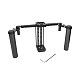 FEICHAO Adjustable 7  LCD Monitor Cage Rig with Dual Carbon Fiber Handle Support Bracket for SmallHD 700 Series Photography Accessories