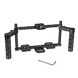 FEICHAO Universal Monitor Cage Kit with Dual Aluminum Alloy Cheese Handles for 7inch Camera Monitors