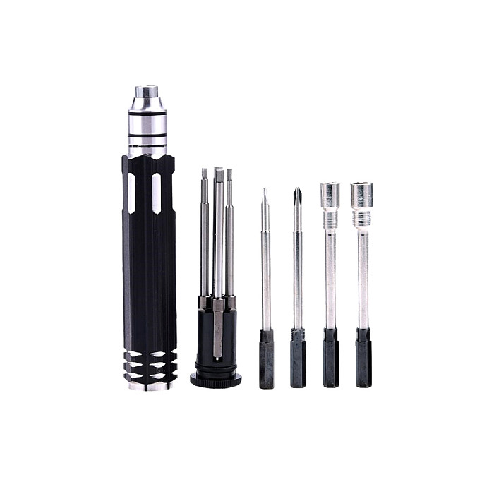FEICHAO Hardware Repair Tools 8 in 1 Hex Screwdrivers Hex Screw driver Kit Set Mini For Helicopter Plane Car Pocket Accessories