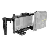 FEICHAO Universal Monitor Cage Kit with Dual Aluminum Alloy Cheese Handles for 7inch Camera Monitors