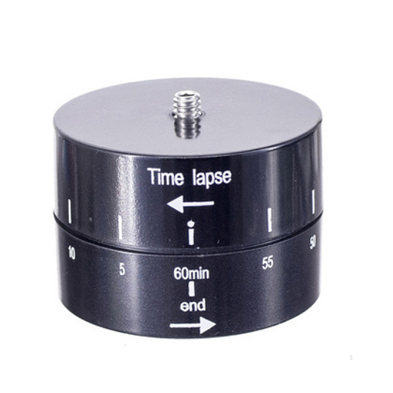 FEICHAO 360 Degree Rotation Automatic 60min Photography Delay Tilt Head Time Lapse Timer for GoPro7/6/5/4 SJ4000 Yi4K Action Camera