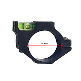 FEICHAO Aluminum Alloy 25.4mm/30mm/34mm Ring Bubble Level Balance Pipe Clamp Bracket for SLR Camera Photography Spirit Level Scope Ring