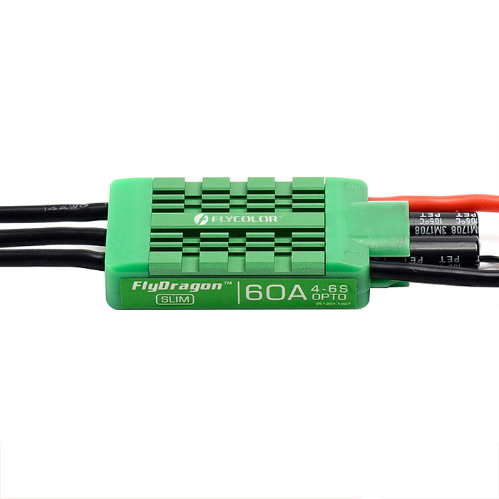 Flycolor FlyDragon Slim 60A 2-6s ESC Speed Control Waterproof For Quad Hex Multirotor Plant Agriculture UAV Drone