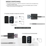 XT-XINTE 2 IN 1 Wireless Bluetooth5.0 Audio Receiver Transmitter Mini Stereo Bluetooth AUX RCA USB 3.5mm Jack Music Adapter For TV PC Car