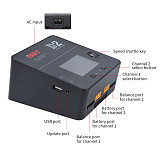 ISDT D2 MarkⅡ AC 200W 12A 2-6S Dual Channel Battery Balance Charger For Lilon LiPo LiHV NiMH Pb Gaoneng Tattu Battery RC Models