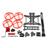 JMT BRAVE 91 103mm Wheelbase 2Inch Toothpick Frame Kit 2mm Arm With Protection Ring Cover for FPV Racing RC Drone