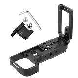 BGNing L Plate Bracket w 1/4 Screw Hole Vertical Shooting Mount for Microphone LED Light Vlog Plate for A7R3 A7M3 A9 DSLR Camera