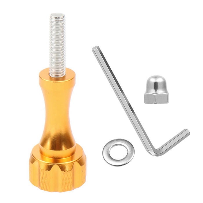 FEICHAO Aluminum M5 Short Long Thumb Knob Screw Nut with Wrench for GoPro Max Hero 9 Yi for DJI OSMO Action for Insta360 Video Cameras
