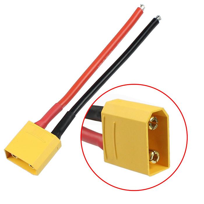 100pcs FEICHAO RC Battery Cable T90 Head Welding Wire 10CM Male Female Connector Plug Cable for RC Racing Drone