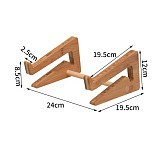 FEICHAO Bamboo/Wooden Laptop Stand Holder Increased Height Stand Vertical Base Cooling Notebook Desk Holder Mount for 13 15 Inch PC