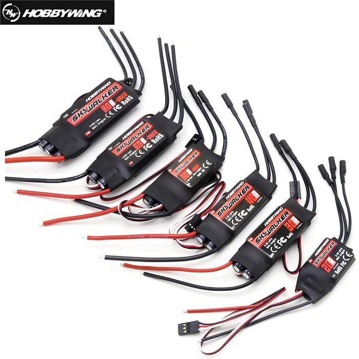 Original Original Hobbywing SKYWALKER Series 2-6S 12A 20A 40A 50A 60A Brushless ESC Speed Controller UBEC for RC Quadcopter Drone