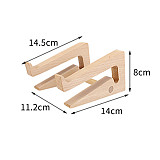FEICHAO Bamboo/Wooden Laptop Stand Holder Increased Height Stand Vertical Base Cooling Notebook Desk Holder Mount for 13 15 Inch PC