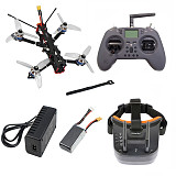 QWINOUT F4-V2 178mm Quadcopter DIY FPV Racing Drone Kit F4 2-6S AIO Flight Controller 35A Brushless Motor Support Card Video Recording