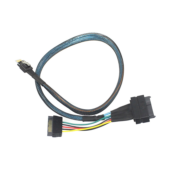 XT-XINTE U.2 Adapter Cable SFF-8654 Slim SAS to SFF-8639 Line for NVME SSD PCIE Cable for Mainboard 750 P3600 P3700 M.2 SSD