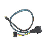 XT-XINTE U.2 Adapter Cable SFF-8654 Slim SAS to SFF-8639 Line for NVME SSD PCIE Cable for Mainboard 750 P3600 P3700 M.2 SSD