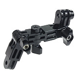 FEICHAO Helmet Extension Pivot Arms Adjustable Joint Tripod Adapter Mount Connector for Gopro Hero 9 8 7 5 Max Yi Insta360 ONE R Camera