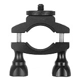 FEICHAO Bike Motorcycle Handlebar Mount Holder Clip Bracket Anti-loose Tube Clamp 1/4  for Gopro 9 8 Max Insta360 ONE R for Osmo Action
